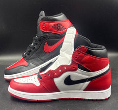 NIKE - Air Jordan 1 Retro High Tops - With Black and Red Laces - Size 9 US Men’s