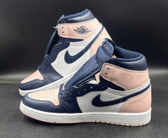 NIKE - Air Jordan 1 Retro High Tops - With Navy, Pink and White - Size 10 US Men’s