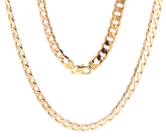 9ct Yellow Gold Classic Cuban Link Chain Necklace