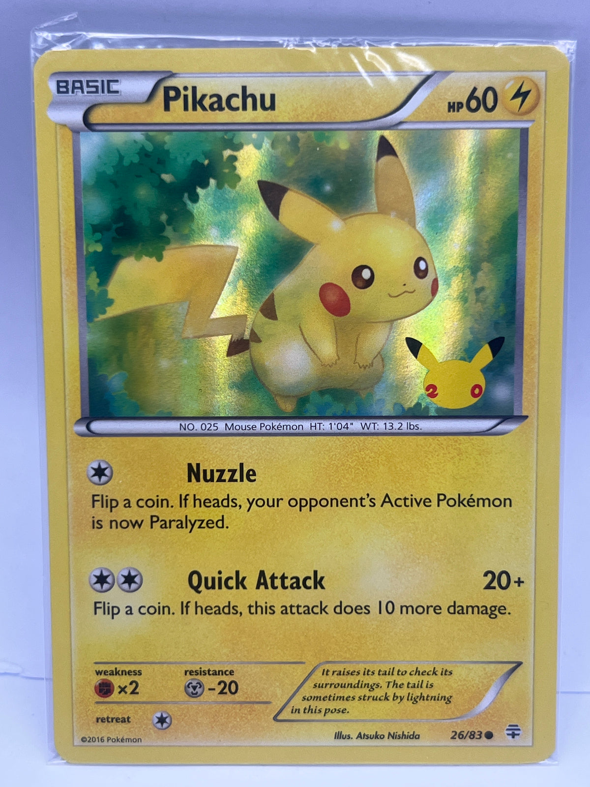 Pokémon - Pikachu 26/83 Genarations Sealed Promo