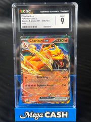 CGC 9 Charizard EX 006/165 151