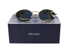 Prada Narrow Oval Frame Sunglasses -  55-20 SPR65Z