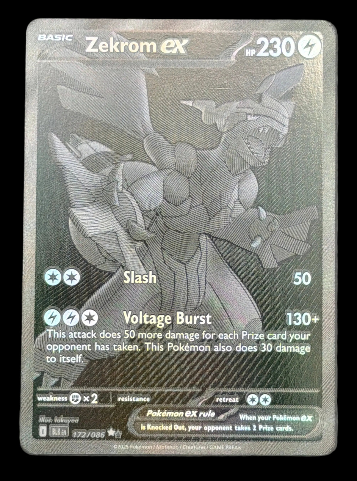 Pokemon- Zekrom EX 172/086       Black Bolt