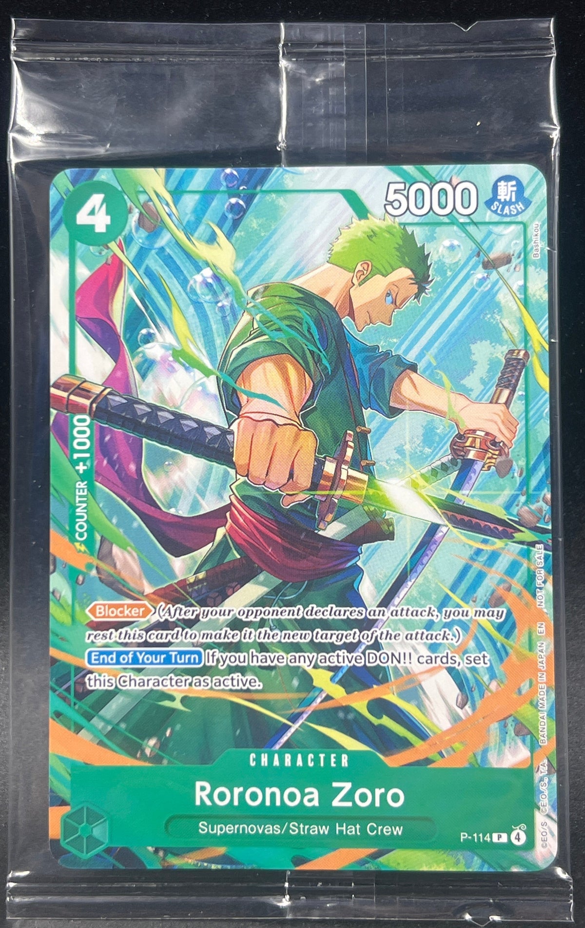 One Piece - Roronoa Zoro Convention Exclusive Promo P-114