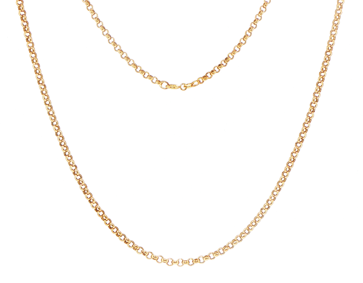 9ct Yellow Gold Classic Rolo Link Chain