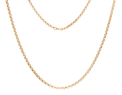 9ct Yellow Gold Classic Rolo Link Chain