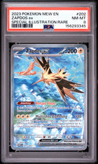 Pokemon - Zapdos EX 202/165 PSA 8 - English 151