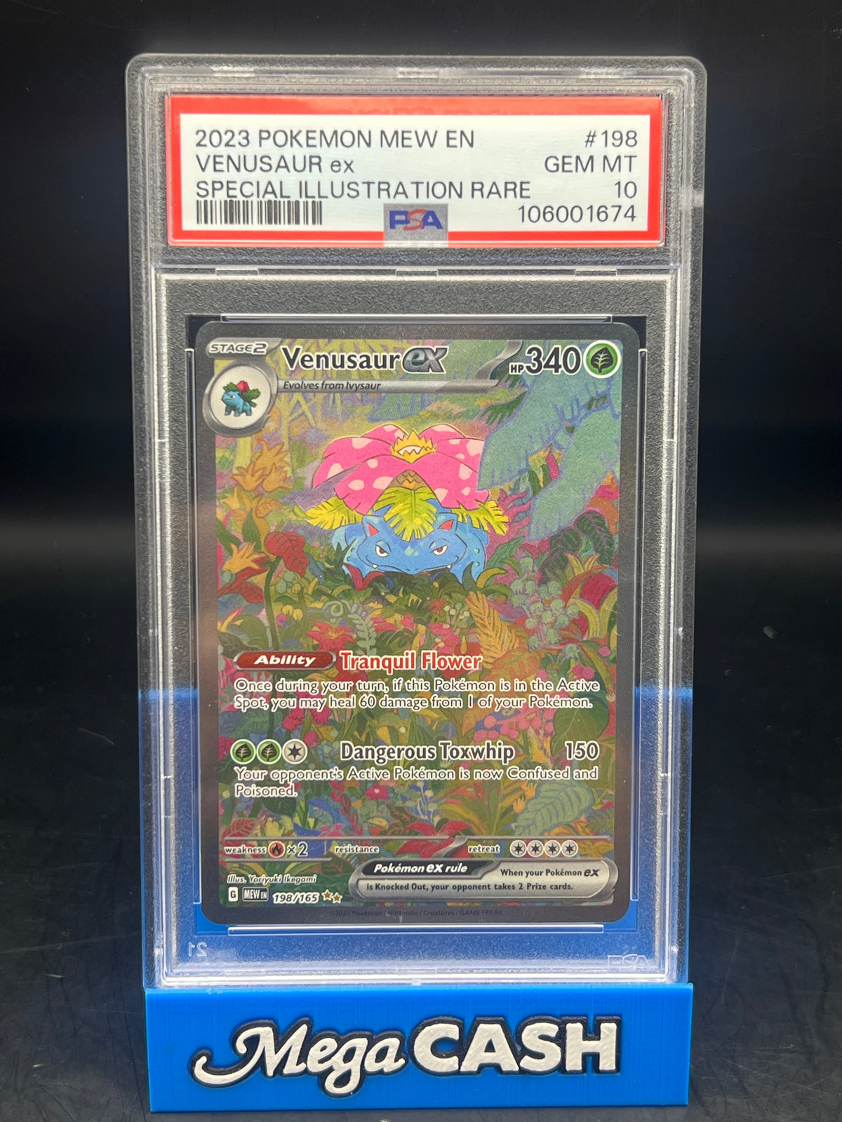 PSA 10 Venusaur EX 198/165 S&V 151