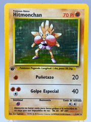 Pokémon- Hitmonchan 1ST Edition 7/102 ( Spanish )