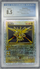 Pokemon CGC 8.5 Zapdos 19/110 Reverse Holo Legendary Collection