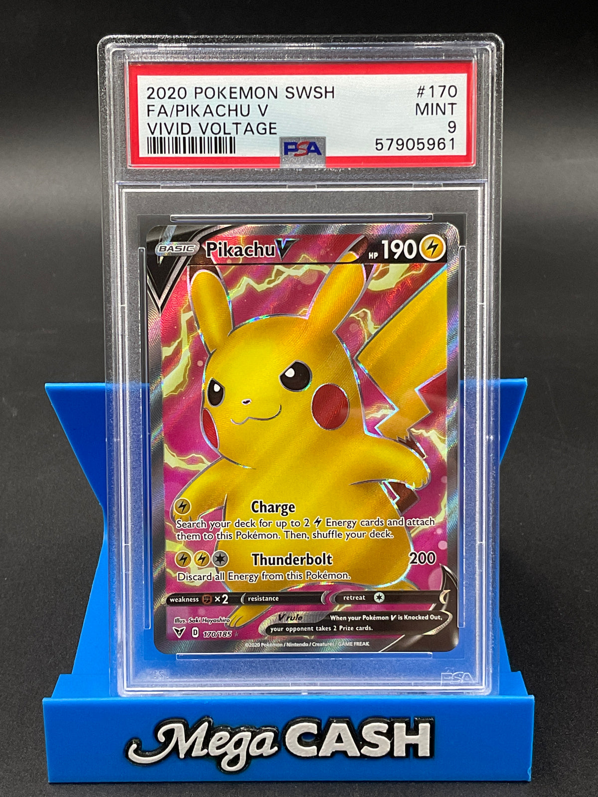 PSA 9 PIkachu V 170/185 FA Vivid Voltage