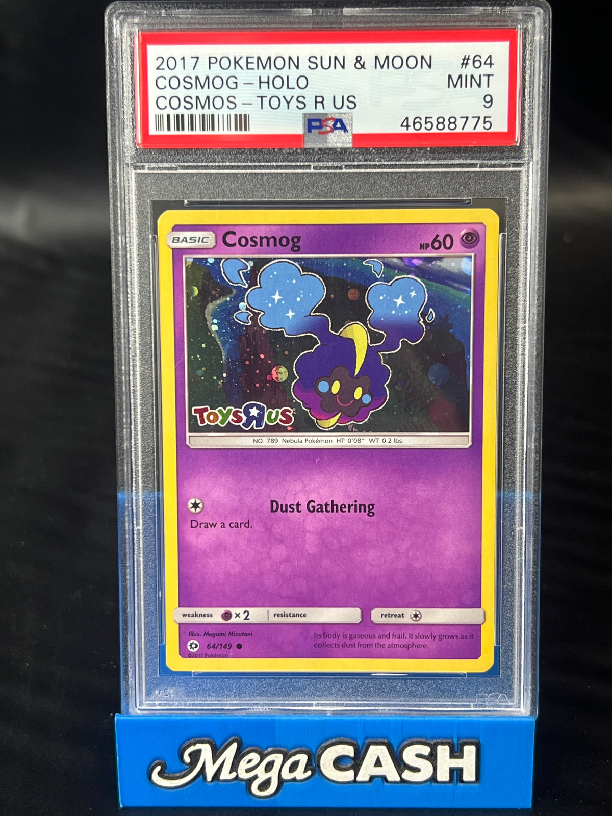 PSA 9 Cosmog 64/149 TOYSRUS Promo Sun &Moon