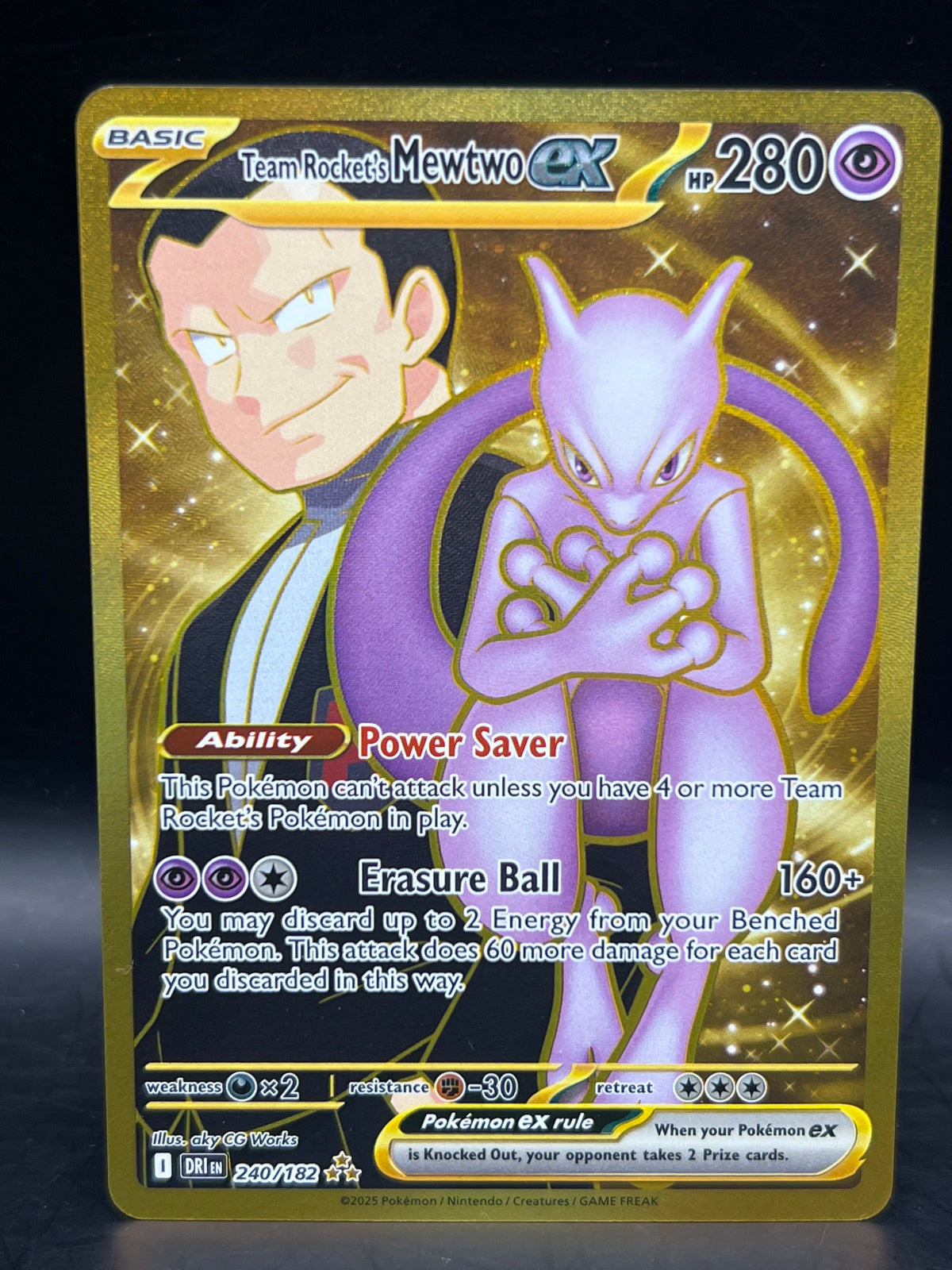Team Rocket’s Mewtwo EX 240/182