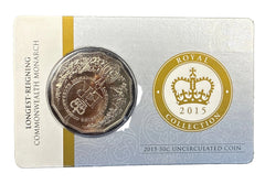 Longest-Reigning Commonwealth Monarch - 2015 Uncirculated 50c Coin