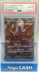 Pokémon - PSA 10 Umbreon V 189/203 Evolving Skies