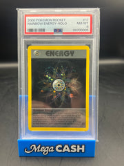 PSA 8 RAINBOW ENERGY HOLO 17/82