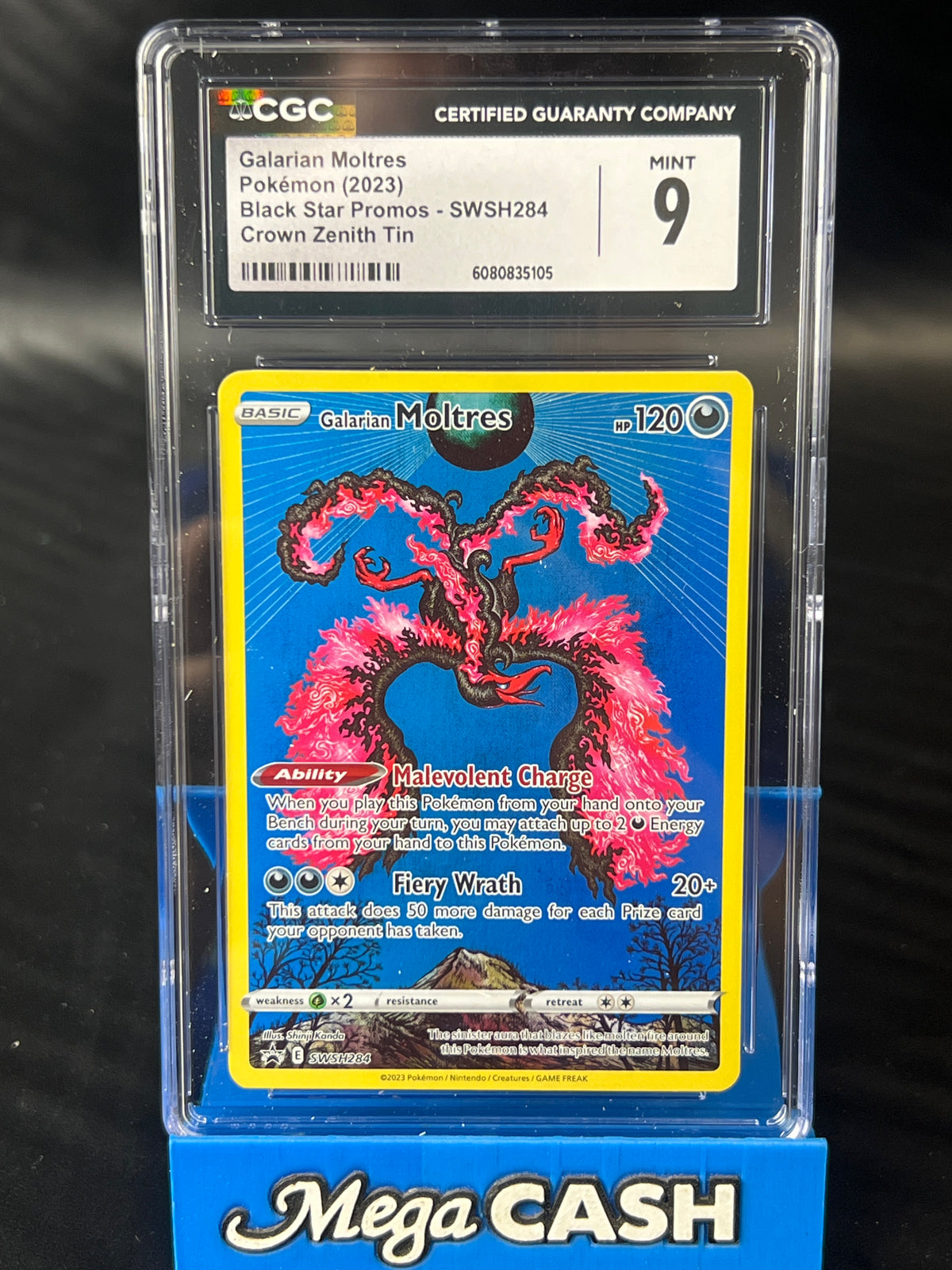 CGC 9 Galarian Moltres SWSH284 Crown Zenith Promo