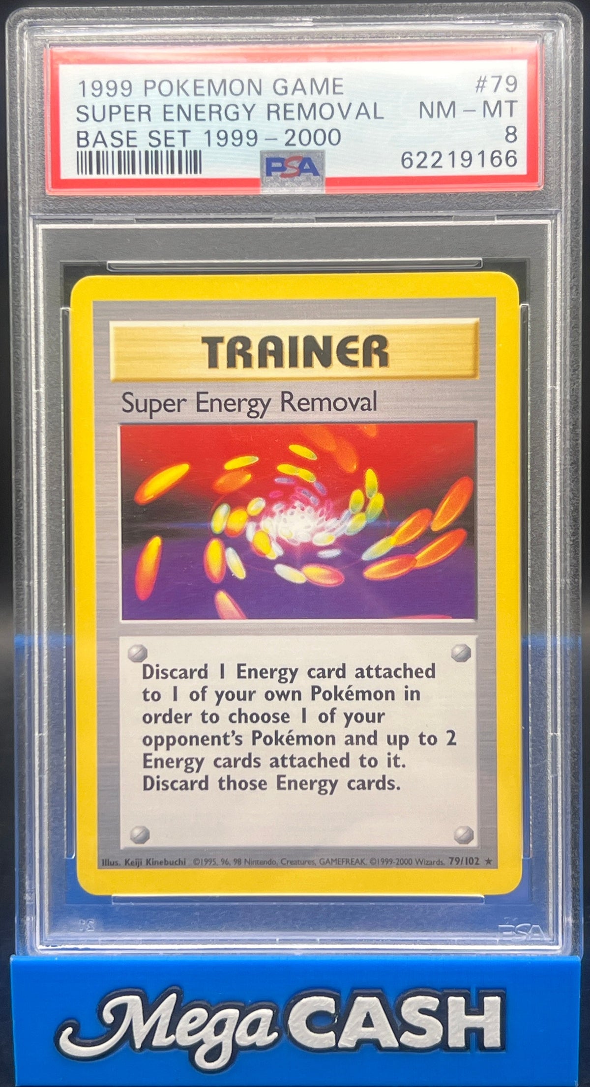 Pokémon - PSA 8 Super Energy Removal 29/102 Base Set Unlimited