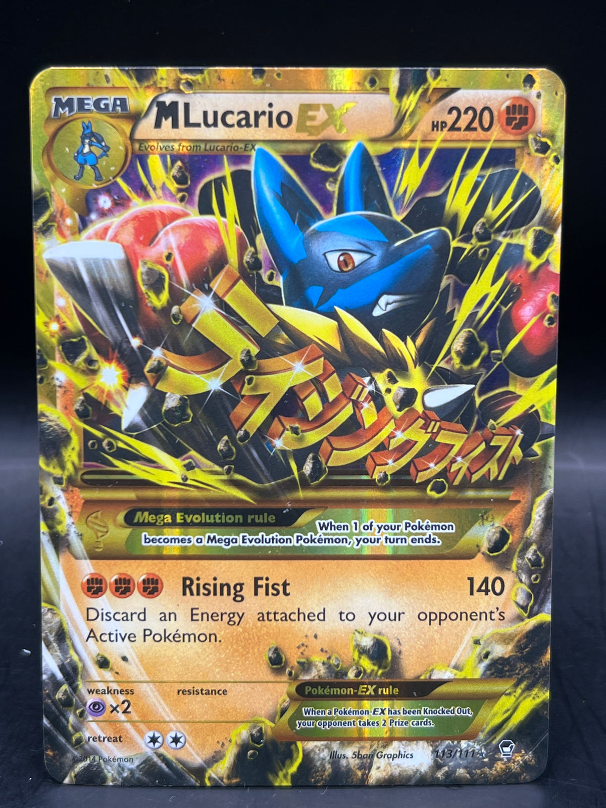 M Lucario EX 113/111 Furious Fist