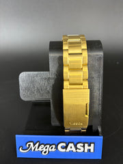 FOSSIL GOLD DIVERS QUARTZ WATCH FS6035 100M/330 FT WATER RESISTANT - LUMINOUS - WITH DATE DISPLAY -22MM