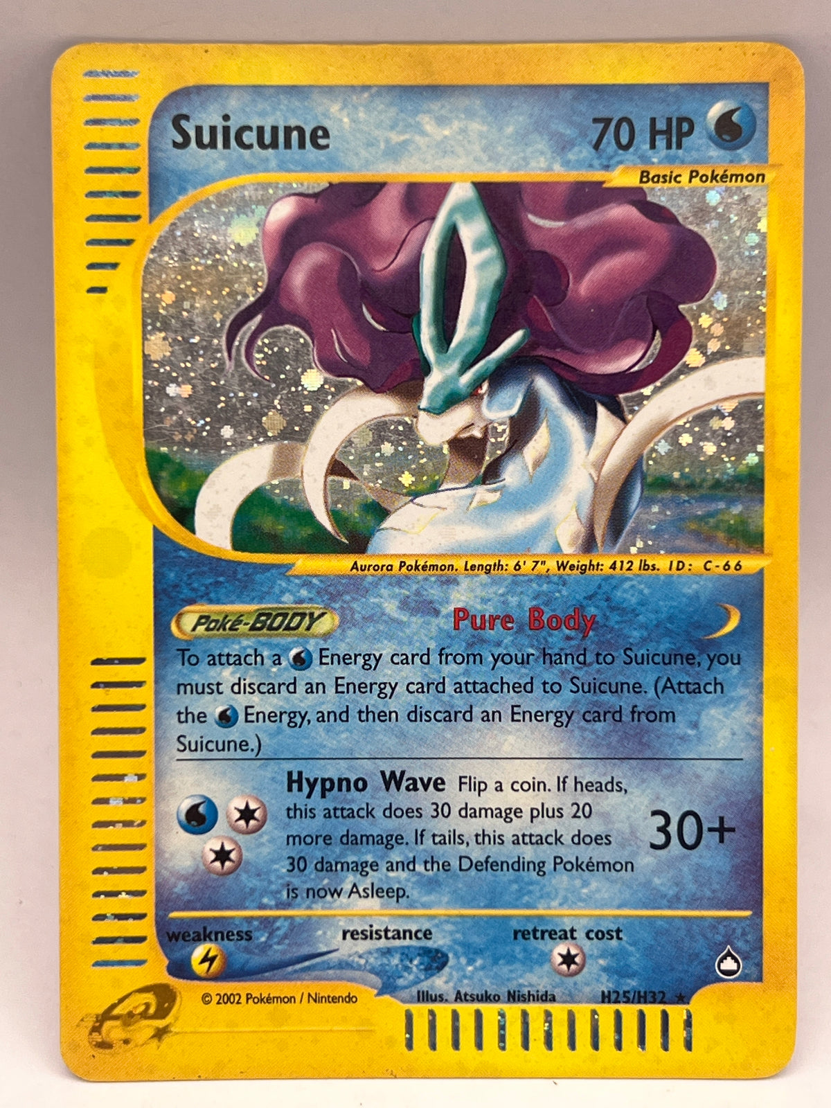 Pokémon - Suicune H25/H32 Holo Aquapolis