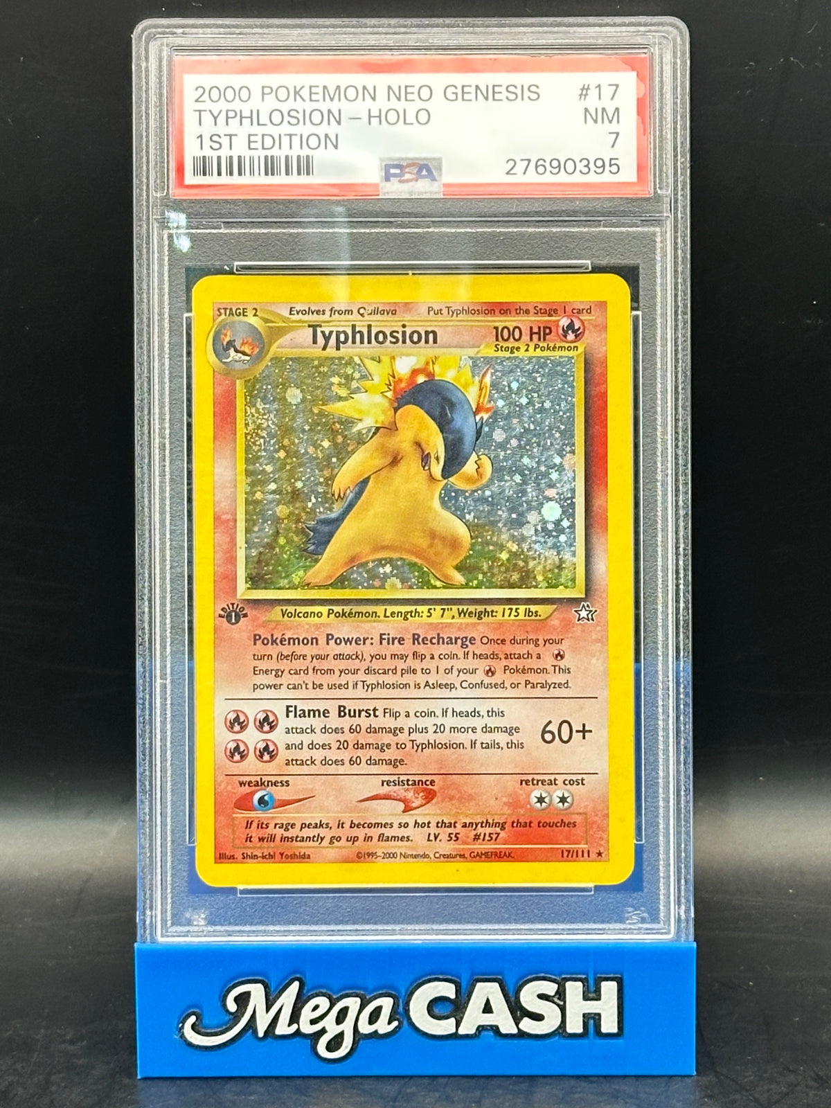 PSA 7 Typhlosion - 1st Edition Neo Genesis - 17/111