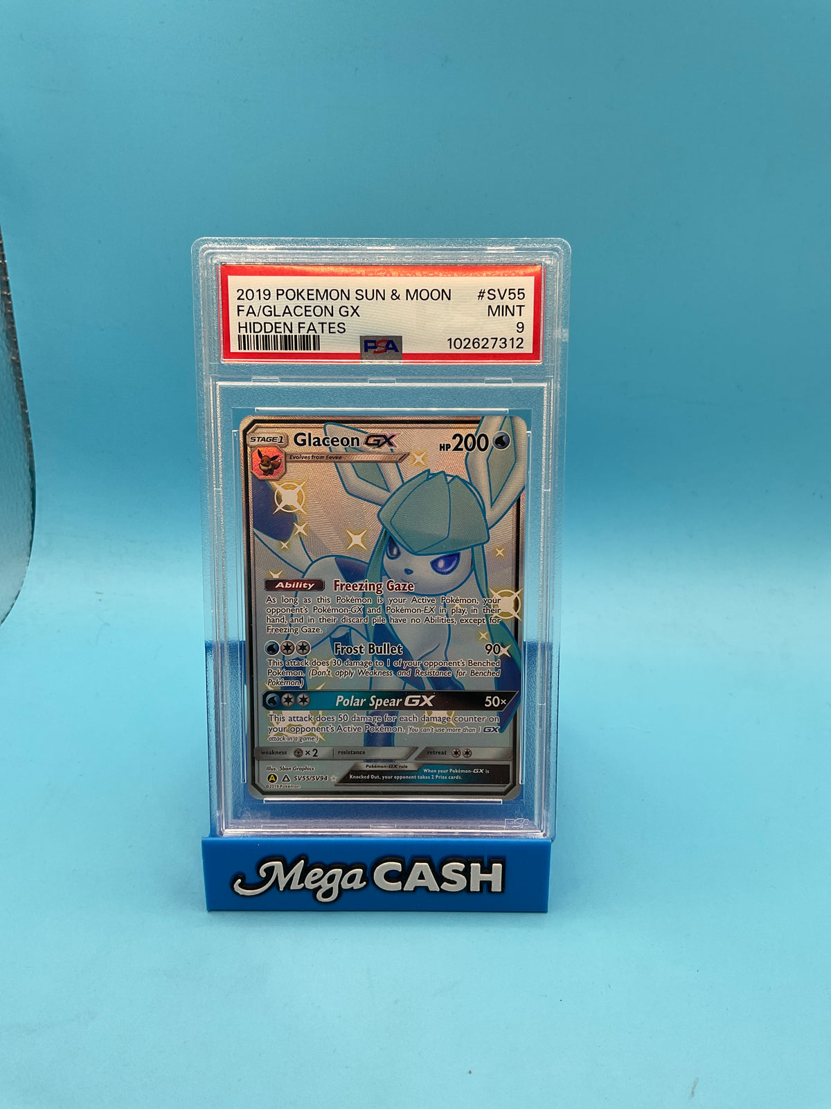 PSA 9 GLACEON GX SV55/SV94 HIDDEN FATES