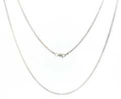 Silver 925 Classic Flat Curb Chain Necklace