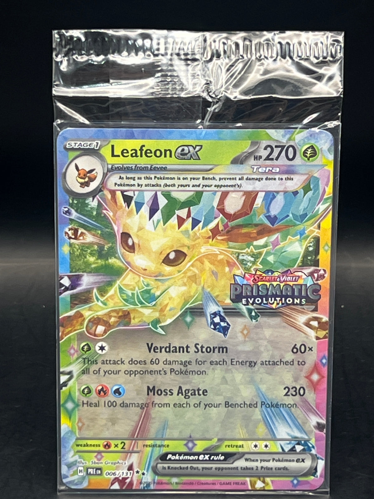 Leafeon Ex 006/131 Prismatic Evolutions Surprise Box Promo