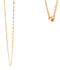 9ct Yellow Gold Classic Flat Curb Link Chain