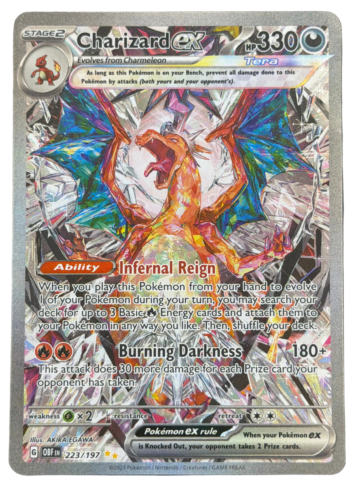 Pokemon- Charizard EX 223/197
