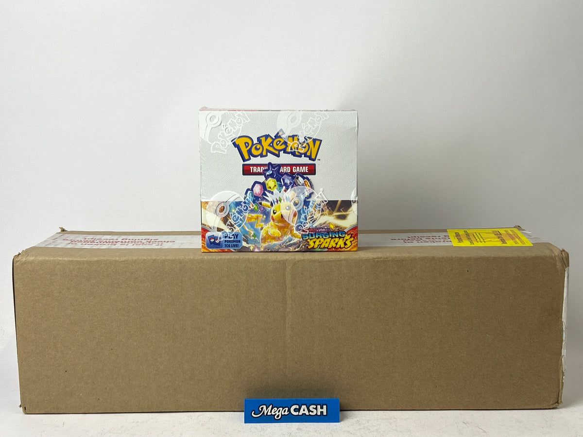Pokemon Surging Sparks Booster Carton - 6 Booster Boxes - SV08 - Sealed