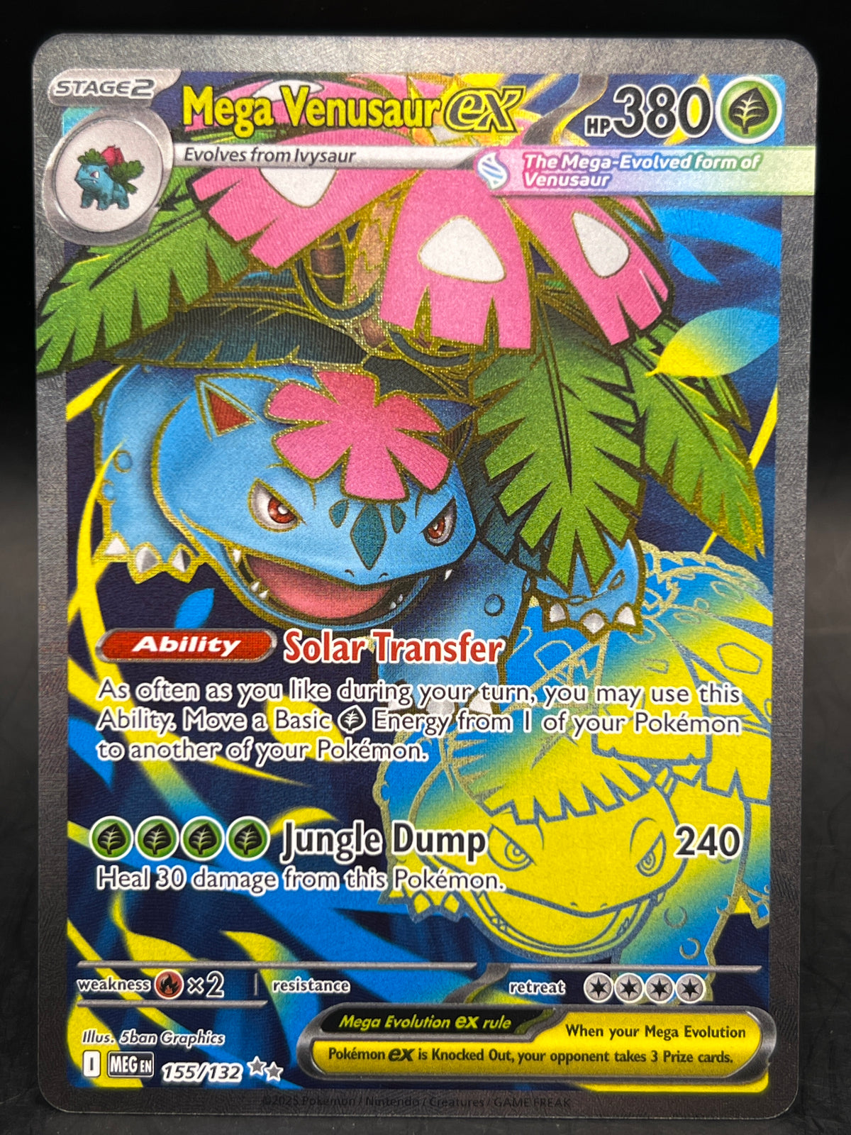 Mega Venusaur Ex 155/132 Mega Evolutions Base