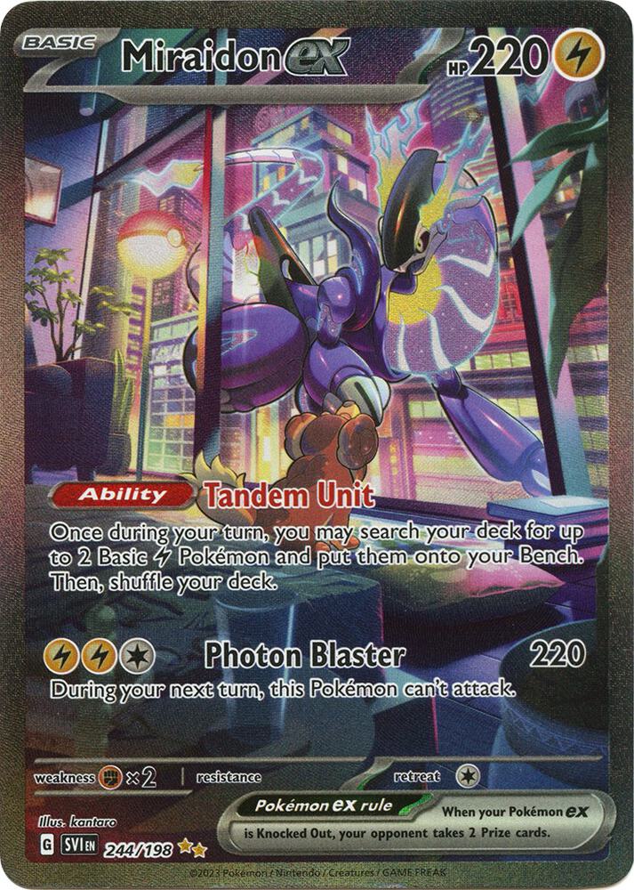 Pokémon 244/198 Miraidon ex (Special Illustration Rare), Scarlet & Violet Base Set