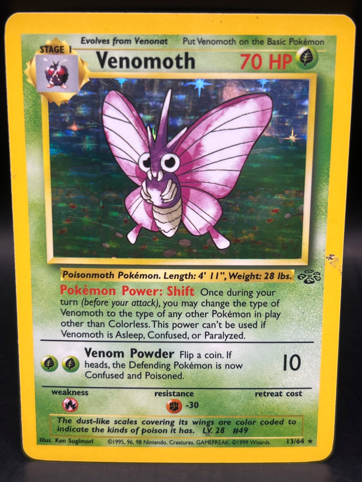 Venomoth 13/64 Holo Jungle