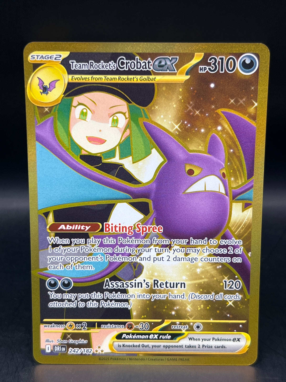 Team Rocket’s Crobat EX 242/182 Destined Rivals