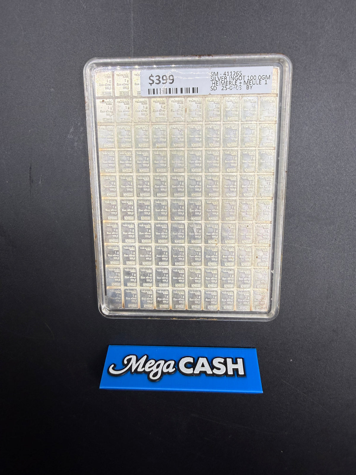 Silver Ingot 100.0GMS Heimerle + Meule