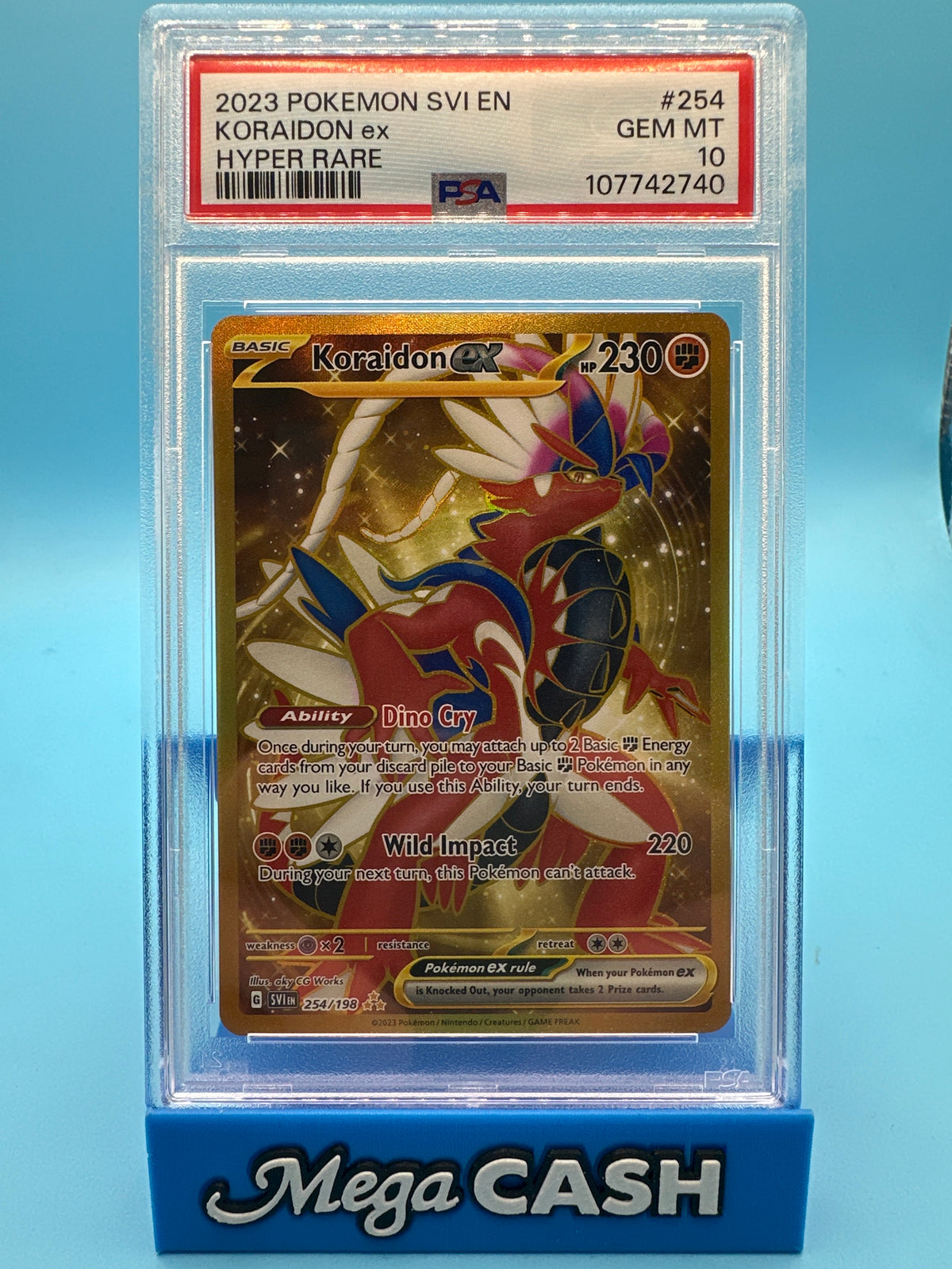 Pokemon 2023 Koraidon EX 254/198 PSA 10