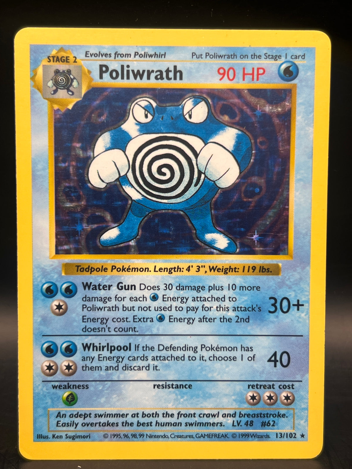 Poliwrath 13/102 Holo Shadowless Base Set