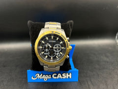 CITIZEN MENS CHRONOGRAPH QUARTZ MOVEMENT WATCH - TWO TONE BRACELET -