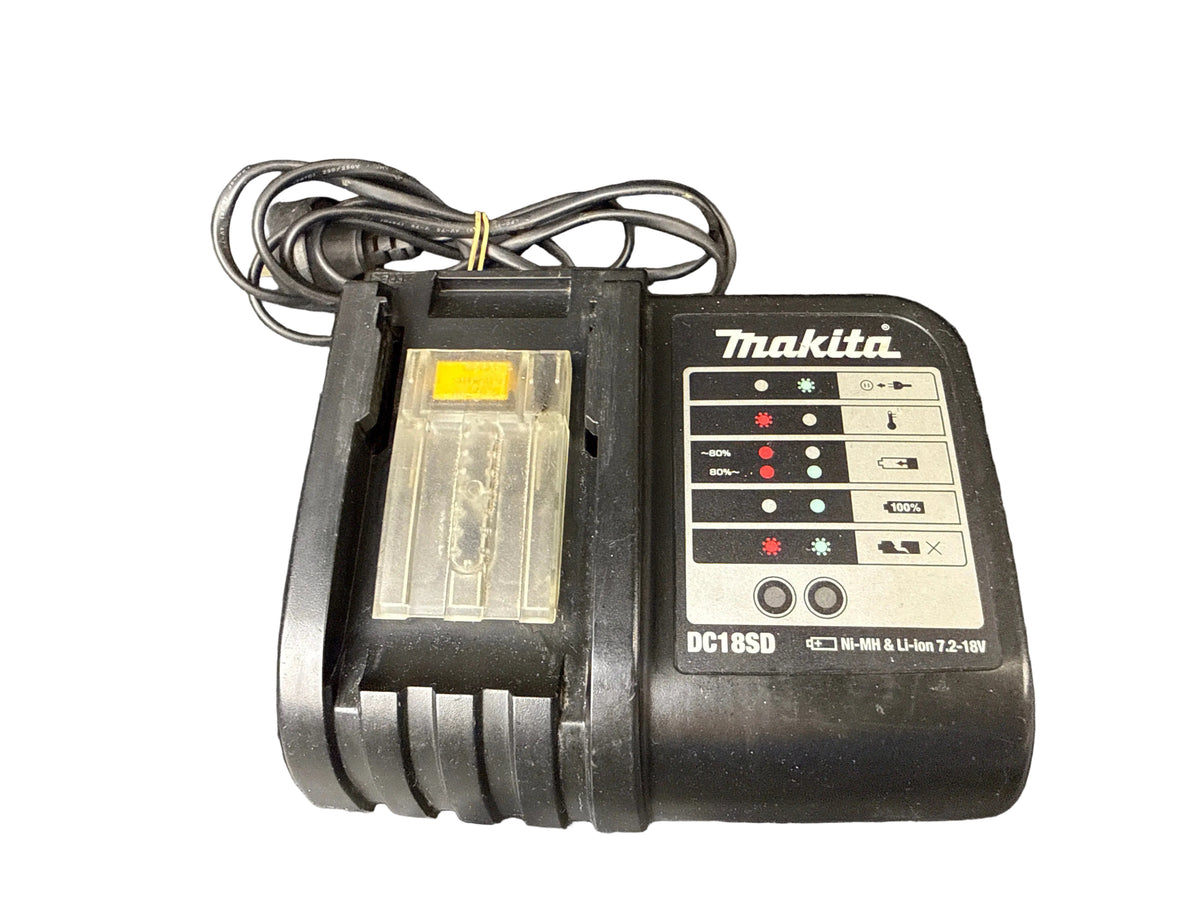 Makita - 7.2V - 18V Lithium-Ion Battery Charger - DC18SD
