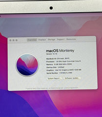Apple MacBook AIR 13” OS Monterey @ 1.8GHZ 128GB SSD / 8GB RAM 2013 Model