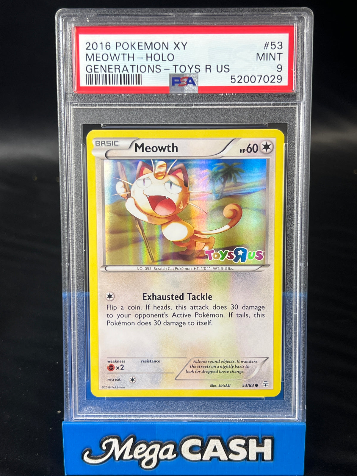 PSA 9 Meowth 53/83 TOYSRUS Generations Promo