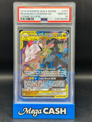 PSA 10 Reshiram & Zekrom GX - Cosmic Eclipse - 157/236