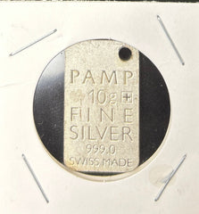 PAMP 10g Fine Silver 999.0 Swiss Made Bar