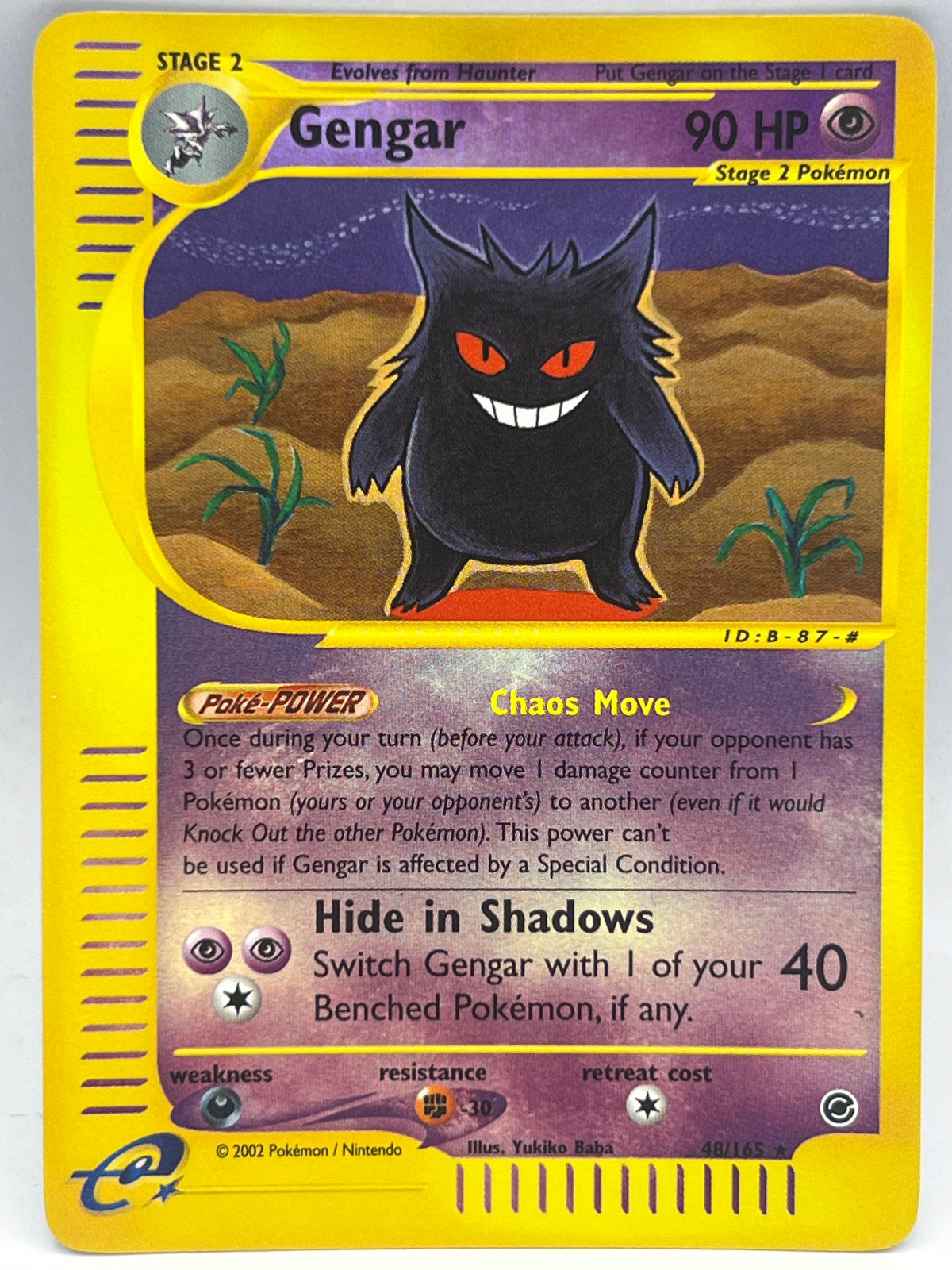 Pokémon - Gengar 48/165 Rev Holo Expedition ￼