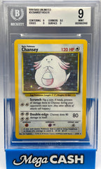 Pokémon - BGS 9 Chansey Holo 3/102 Base Set Unlimited