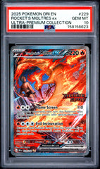 Pokemon PSA 10 Team Rocket’s Moltres ex 229/182 Ultra Premium Collection Destined Rivals