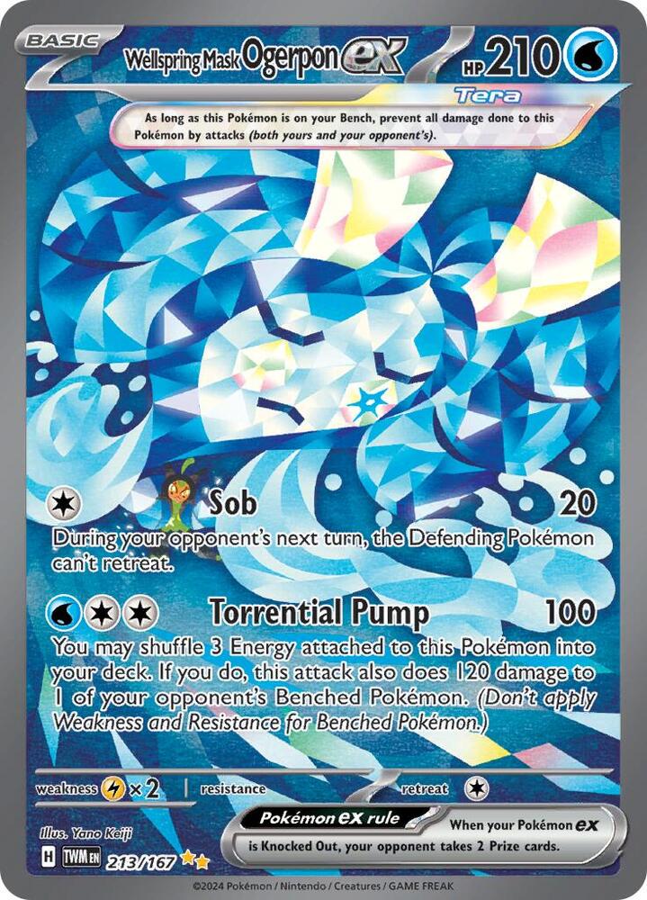 Pokémon 213/167 Wellspring Mask Ogerpon ex (Special Illustration Rare), Twilight Masquerade