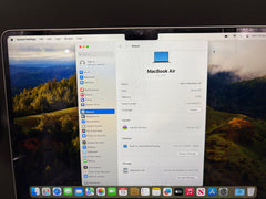 APPLE MACBOOK AIR M2 CHIP, 2022 - 256GB SSD - 8GB RAM - MAC OS SONOMA - A2681